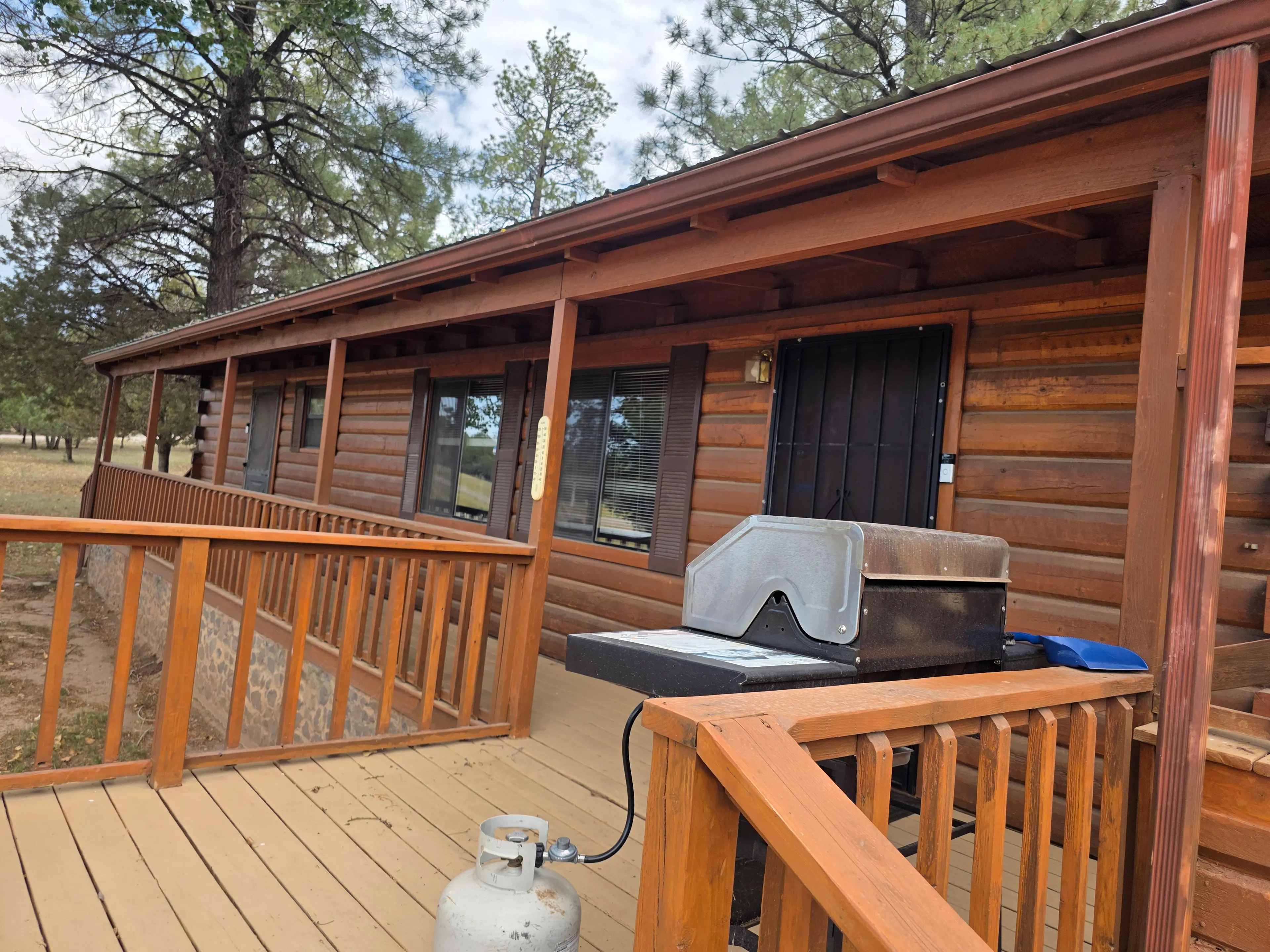 covered porch with security door