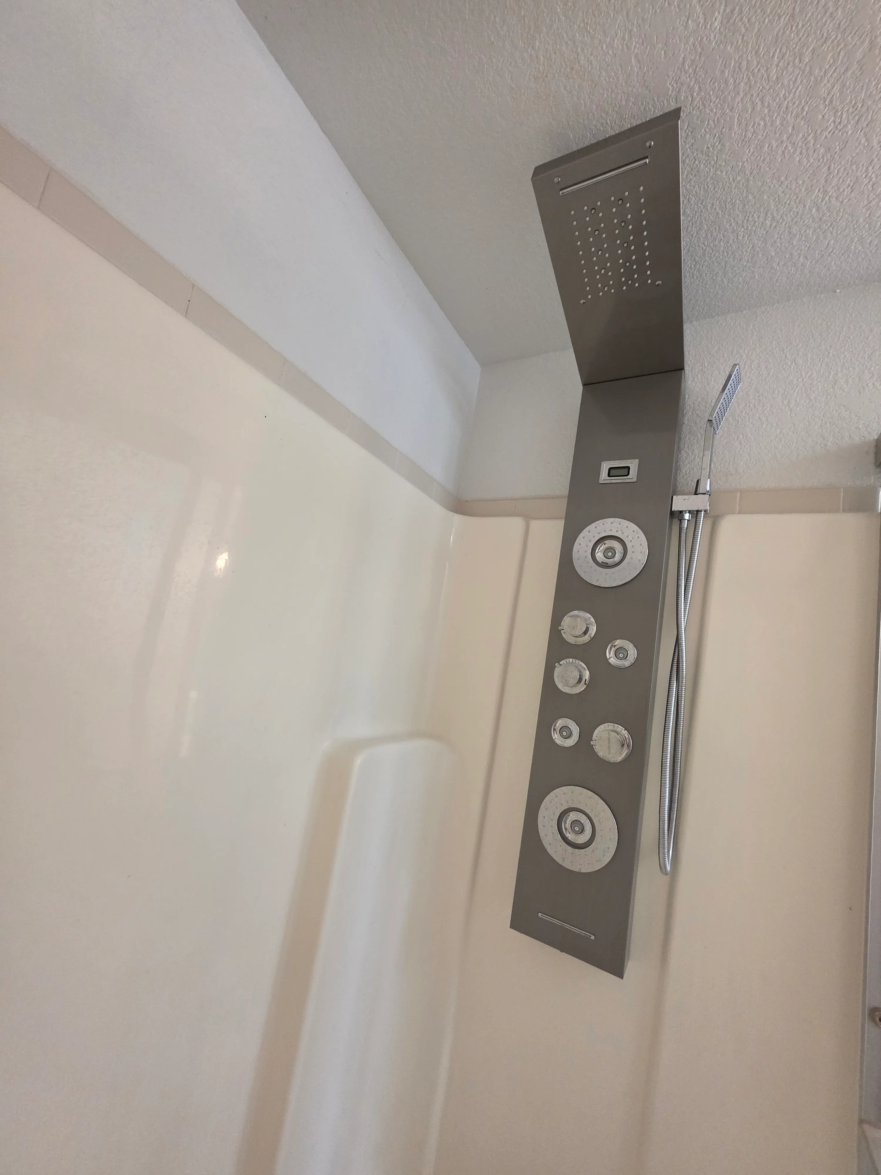 modern shower panel system