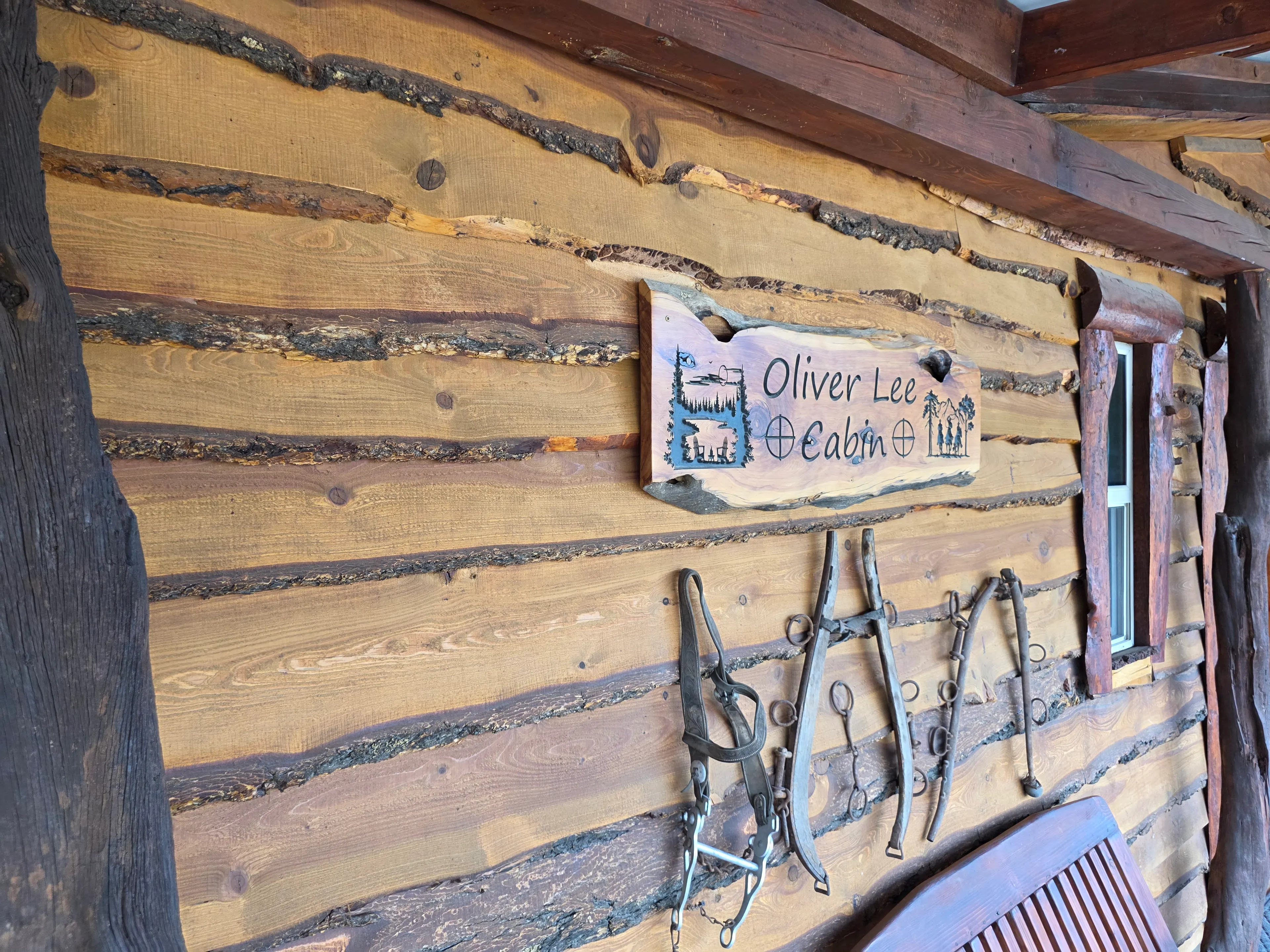Oliver Lee Cabin name sign