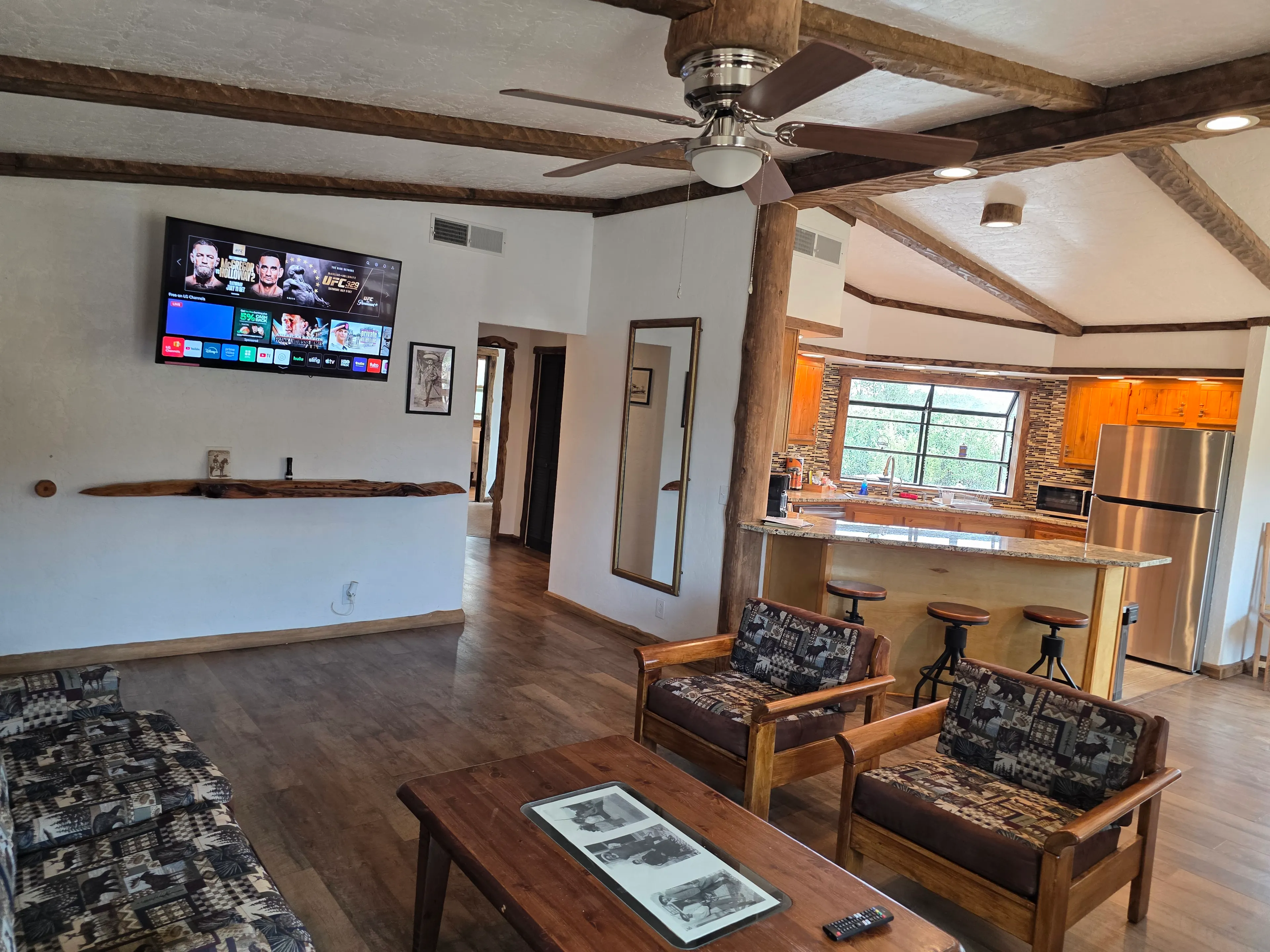 open living room and kitchen
