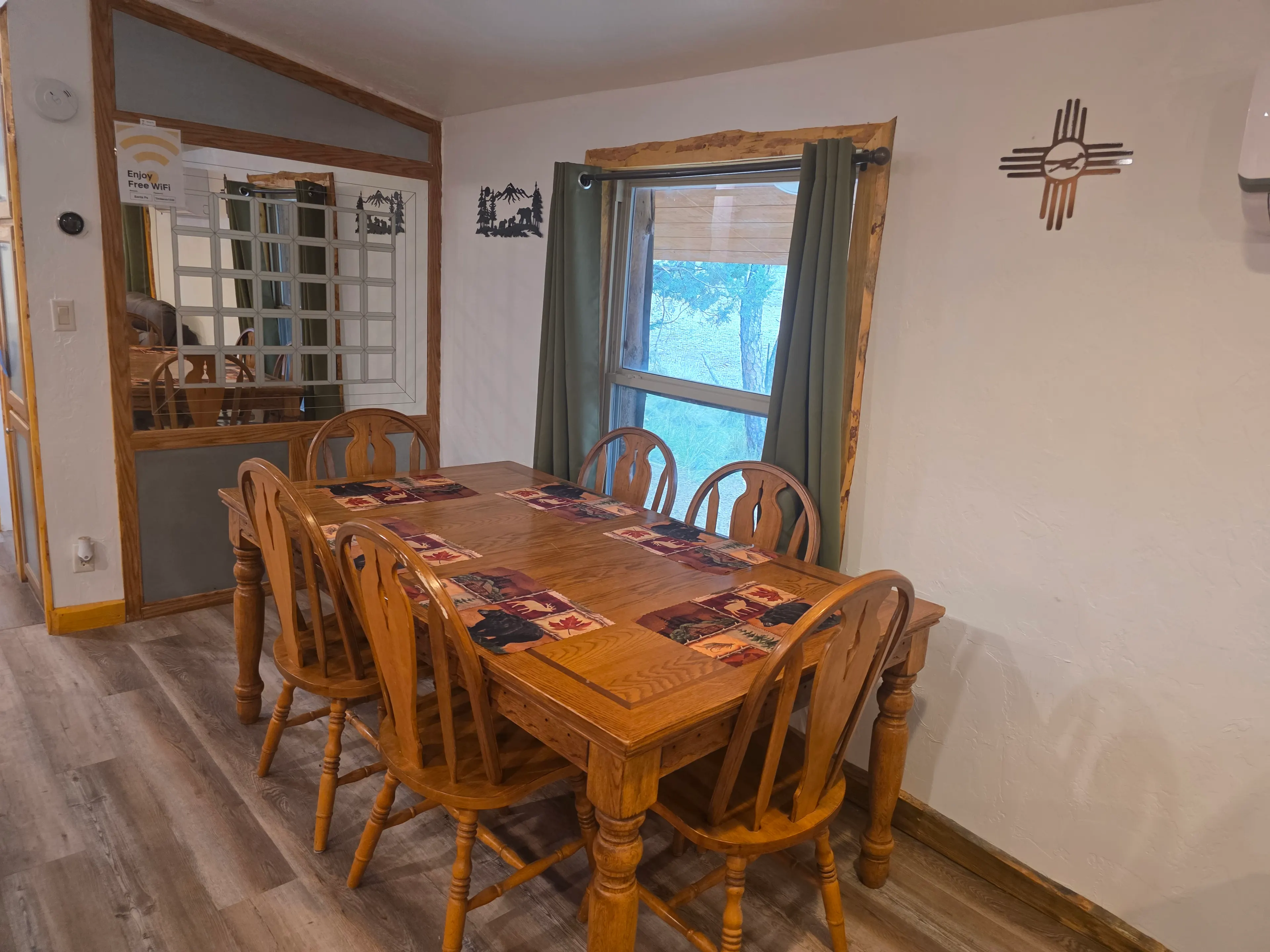 dining table seats six