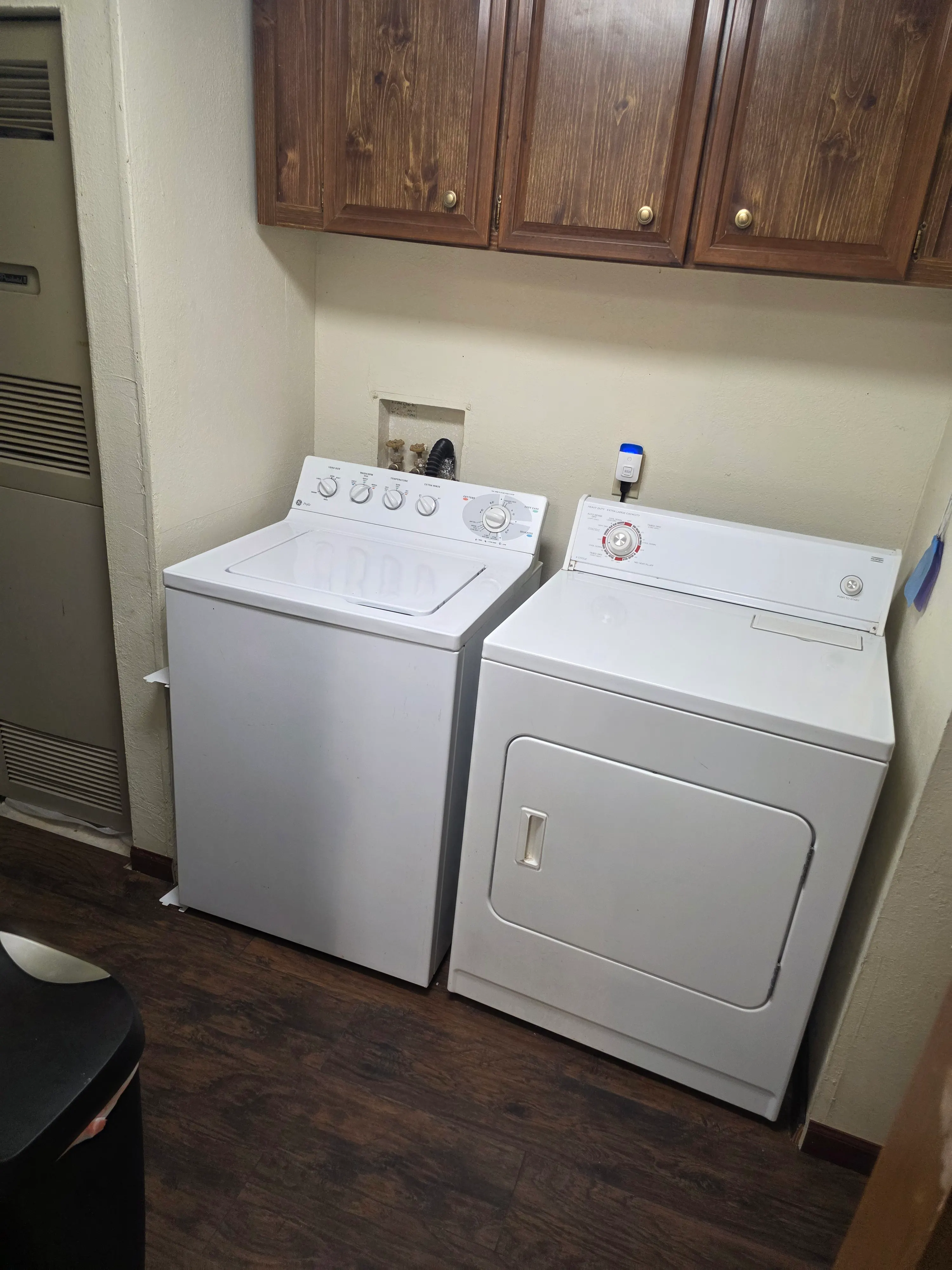 washer and dryer under cabinets