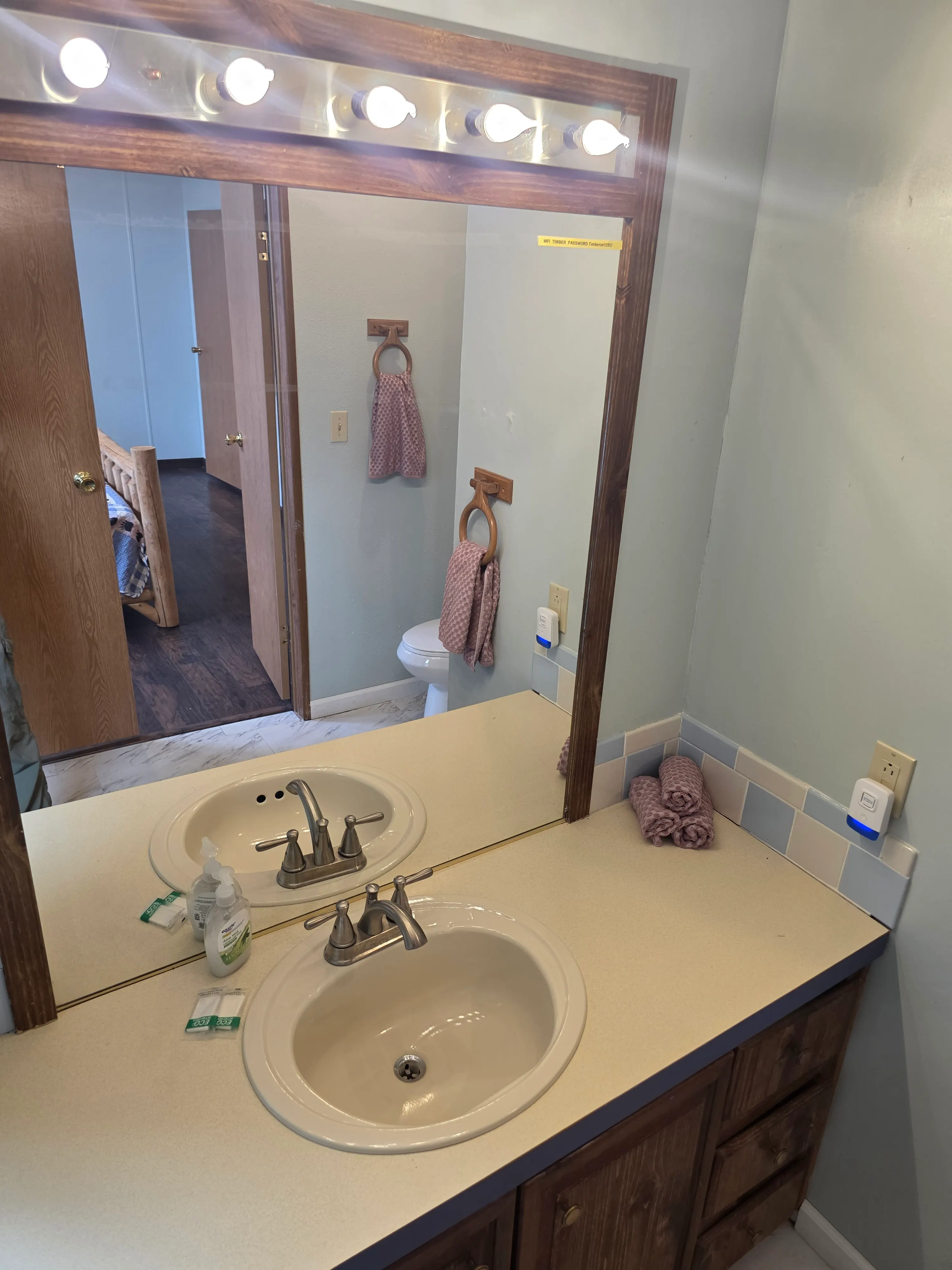 double-sink bathroom vanity mirror